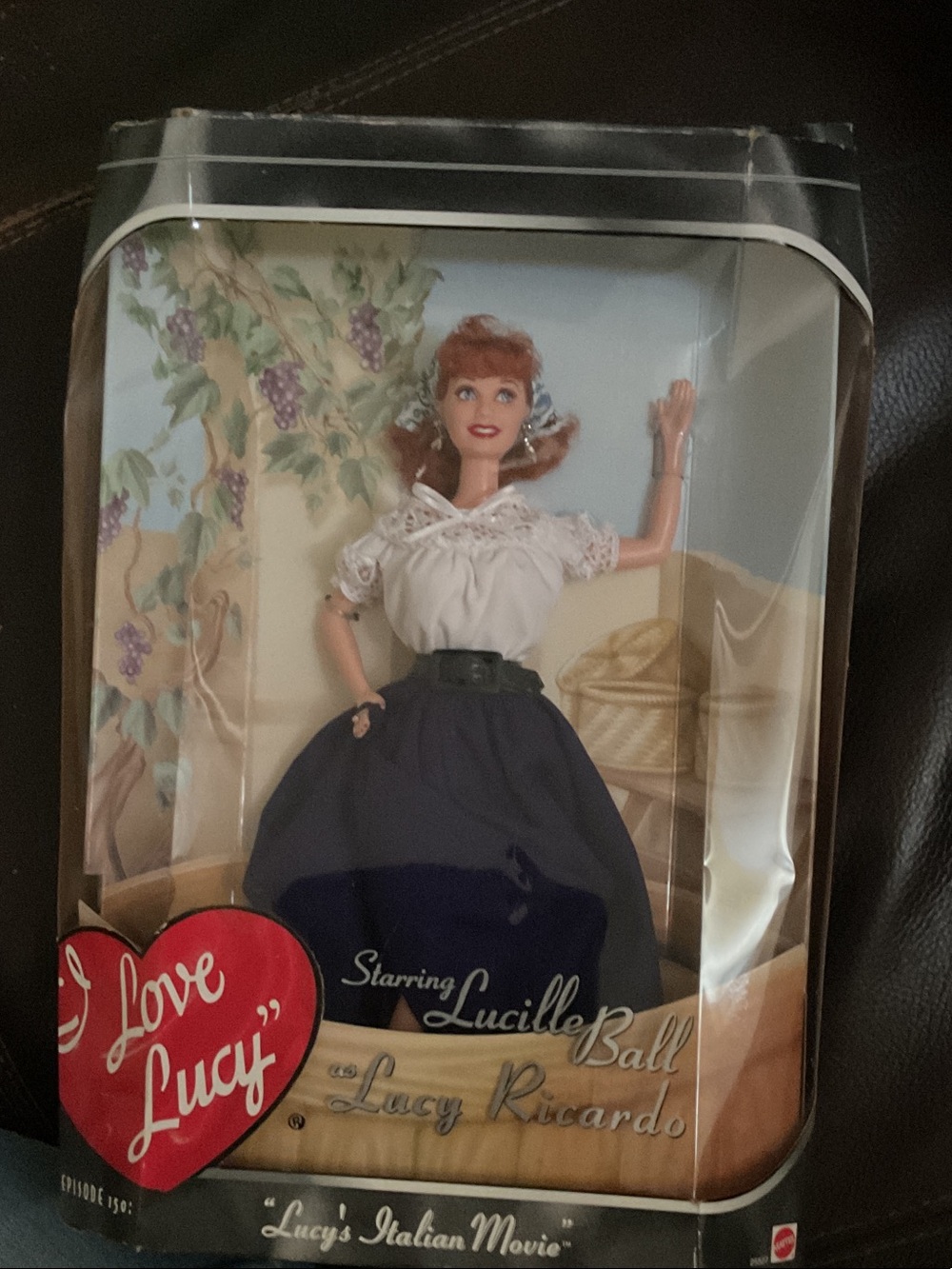 Love, Lacy White Lace Blouse with Navy Full Skirt Doll